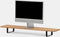 Oakywood Desk Shelf - Massief Eiken / Zwart - Echt Hout Dual Monitor Standaard Beeldschermverhoger Clean Desk Ergonomisch Stijlvol