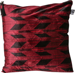 PTMD Favor Vierkant Kussen - 45 x 10 x 45 cm - Bordeaux