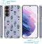 iMoshion Hoesje Geschikt voor Samsung Galaxy S22 Hoesje Siliconen - iMoshion Design hoesje - Transparant / Allover Cactus