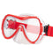 Snorkelbril en -buis voor Kinderen AquaSport Zwart Rood (6 Stuks)