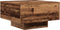 vidaXL - Salontafel - met - LED-verlichting - Oud - Hout - 55x55x31 - cm