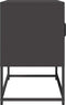 vidaXL - Tv-meubel - 68x39x60,5 - cm - koudgewalst - staal - zwart