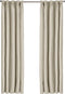 Larson - Luxe effen blackout gordijn - met haken - 1.5m x 2.5m - Licht zandgrijs