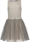 Le Chic Meisjes Jurk - Mouwloos - Opengewerkte stof en tule - Maat 116