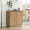 vidaXL - Sideboard - met - LED - Artisan - Eik - 71x34,5x75 - cm - Geengineerd - Hout