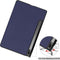 Lunso - Geschikt voor Lenovo Tab P12 Pro - Tri-Fold Bookcase hoes - Donkerblauw (niet voor de Geschikt voor Lenovo Tab P12)