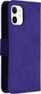 iMoshion Hoesje Geschikt voor iPhone 12 Mini Hoesje Met Pasjeshouder - iMoshion Uitneembare 2-in-1 Luxe Bookcase - Paars