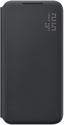 Samsung Galaxy S22 (S901) - Smart LED View Hoesje - Antibacterieel - Zwart