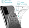 iMoshion Hoesje Geschikt voor Samsung Galaxy S20 Plus Hoesje Siliconen - iMoshion Design hoesje - Zwart / Transparant / Splatter Black