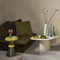 Urban Nature Culture Kivi - Theelichthouder - Gerecycled glas - Warm olijf