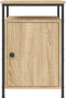 vidaXL - Nachtkastje - 40x42x60 - cm - bewerkt - hout - sonoma - eikenkleurig