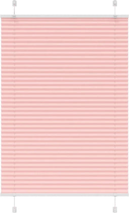 vidaXL - Plissé - rolgordijn - 90x150 - cm - stofbreedte - 89,4 - cm - polyester - roze