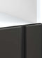 vidaXL - Ovenkast - Lucca - bewerkt - hout - zwart