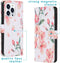 iMoshion Hoesje Geschikt voor iPhone 13 Pro Hoesje Met Pasjeshouder - iMoshion Design Softcase Bookcase - Blauw / Blossom