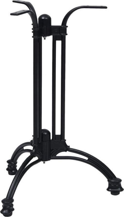 vidaXL Bistrotafelpoot Ø60x72 cm gietaluminium zwart
