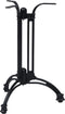 vidaXL Bistrotafelpoot Ø60x72 cm gietaluminium zwart