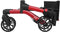 Qunn rollator - dubbel opvouwbaar - lichtgewicht en stijlvol - Rood