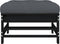 vidaXL - Tuinvoetenbanken - met - kussens - 2 - st - massief - grenenhout - zwart