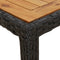 vidaXL - Tuintafel - 150x90x75 - cm - poly - rattan - en - acaciahout - zwart