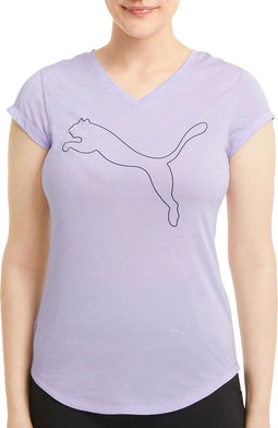 PUMA Train Favorite Heather Cat Tee - Sportshirt Dames - Maat S - Wit