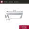 Paulmann Lunar - LED-paneel 300x300 mm 16W 1300lm 3000K Chroom mat