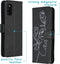 iMoshion Hoesje Geschikt voor Samsung Galaxy A41 Hoesje Met Pasjeshouder - iMoshion Design Softcase Bookcase - Wit / Zwart / Woman Flower Black
