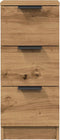 vidaXL - Dressoir - 30x30x70 - cm - bewerkt - hout - artisanaal - eikenkleur