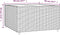 vidaXL Salontafel tuin vierkant 50x50x30 cm poly rattan grijs