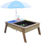 AXI Linda Zand & Water Tafel met Speelkeuken wastafel Bruin - Parasol Blauw/wit