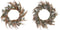 Kerstkroon DKD Home Decor Bloem (60 x 10 x 60 cm) (2 Stuks)