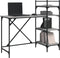 vidaXL - Computerbureau - met - schappen - 120x47x109 - cm - grijs - sonoma