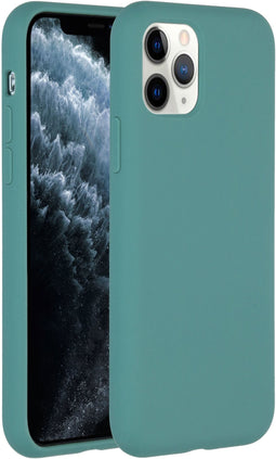 Accezz iPhone 11 Pro - Liquid Silicone Backcover - Schokabsorberend - Donkergroen