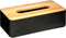 Tissuedoos - Zwart - Bamboe - 13 x 26 x 8.8 cm
