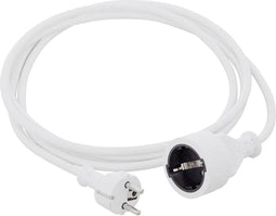 HAWA 1008291 Stroom Verlengkabel 16 A Wit 5.00 m H05VV-F 3G 1,5 mm²