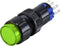 TRU COMPONENTS LAS2Y-11/G/12V Druktoets 250 V 3 A 1x uit/(aan) Moment Groen IP40 1 stuk(s)