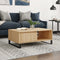vidaXL - Salontafel - 90x60x35 - cm - bewerkt - hout - sonoma - eikenkleurig
