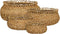 Mica Decorations Gourdon - Plantenmanden - Set van 4 - H17 x Ø31 cm - Bruin (set van 4)