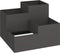 vidaXL - Tuinplanter - 100x100x60 - cm - Zwart - Staal