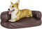 vidaXL - Hondenmand - met - ergonomisch - schuim - 60x42 - cm - kunstleer - bruin