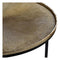 Atmooz - Bijzettafel Timon (set van 2) - Rond - Binnen - Interieur -Goud Brons en zwart - Hoogte 41cm - Metaal