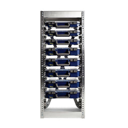 Raaco S258 - Opbergrek - 8 CarryLite koffers - Zilverkleurig