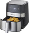 Inventum GF350HLD - Airfryer - 3,5 liter - 8 automatische programma's - 80 tot 200 graden - 1500 watt - Zwart/RVS