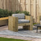 vidaXL - Tuinbank - 79x60x62 - cm - geïmpregneerd - grenenhout