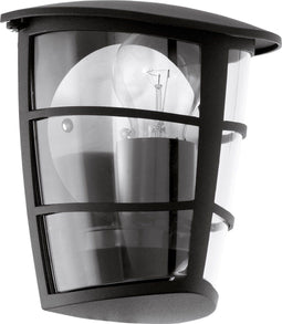 EGLO Aloria - Wandlamp - 1 Lichts - E27 - IP44 - Zwart