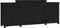 vidaXL - Dressoir - 164x37x68 - cm - massief - grenenhout - zwart