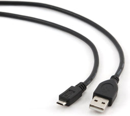 USB 2.0 A to Micro USB B Cable GEMBIRD (3 m) Black