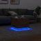 vidaXL - Salontafel - met - LED-verlichting - 50x50x40cm - artisanaal - eikenkleur