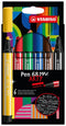 Stabilo - Viltstift pen 68/6 max arty 6st assorti