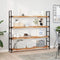 vidaXL - Wandschap - zwevend - olieafwerking - 120x20x4 - cm - massief - acaciahout