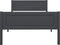 vidaXL - Bedframe - massief - grenenhout - grijs - 90x200 - cm